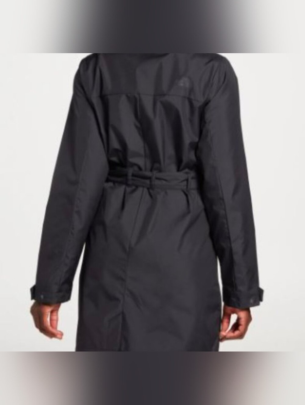 The North Face City Rain Belted Trench Coat Size Small in TNF Black - Picture 2 of 15